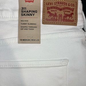 White Levi Plus Size Jeans
